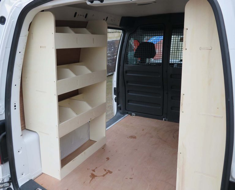 VW Caddy ply van racking (XL size). Free next day UK delivery.