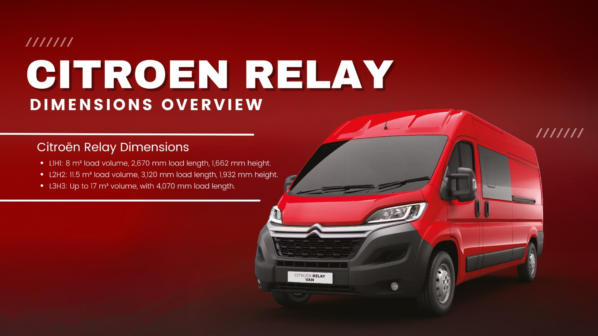 Citroen Relay Dimensions Overview