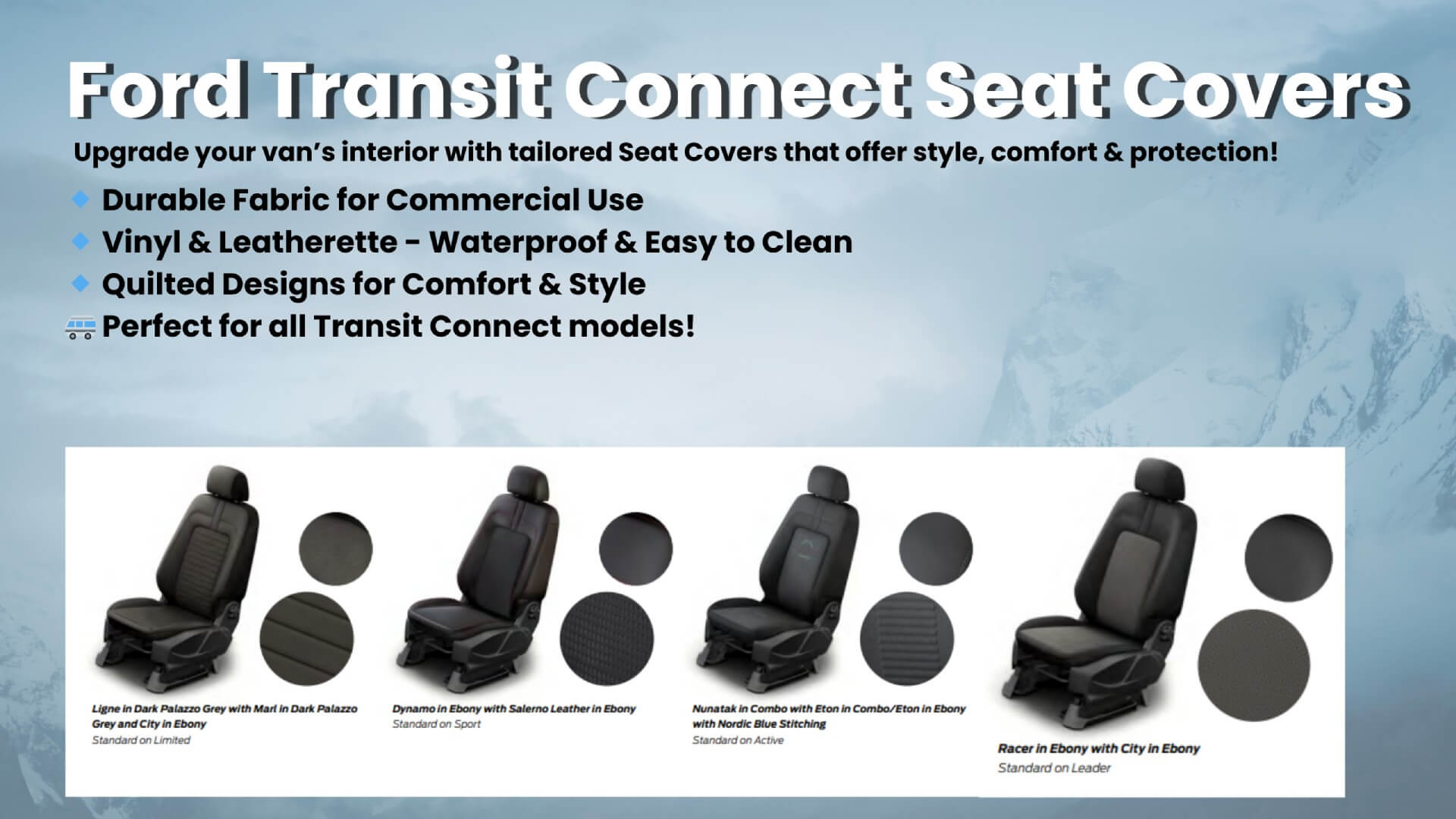 Ford Transit Connect Seat Covers