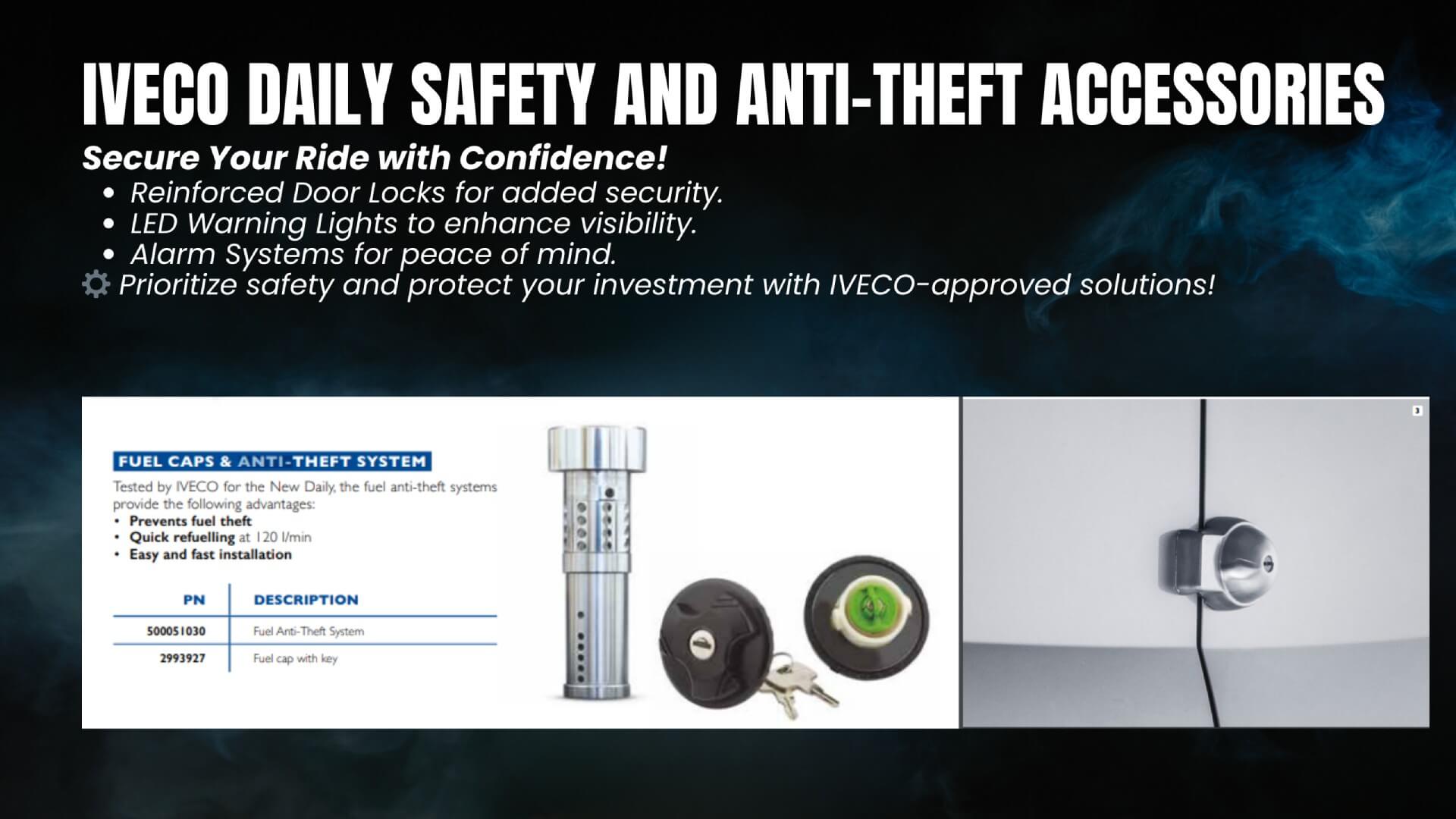 IVECO Daily safety and anti-theft accessories