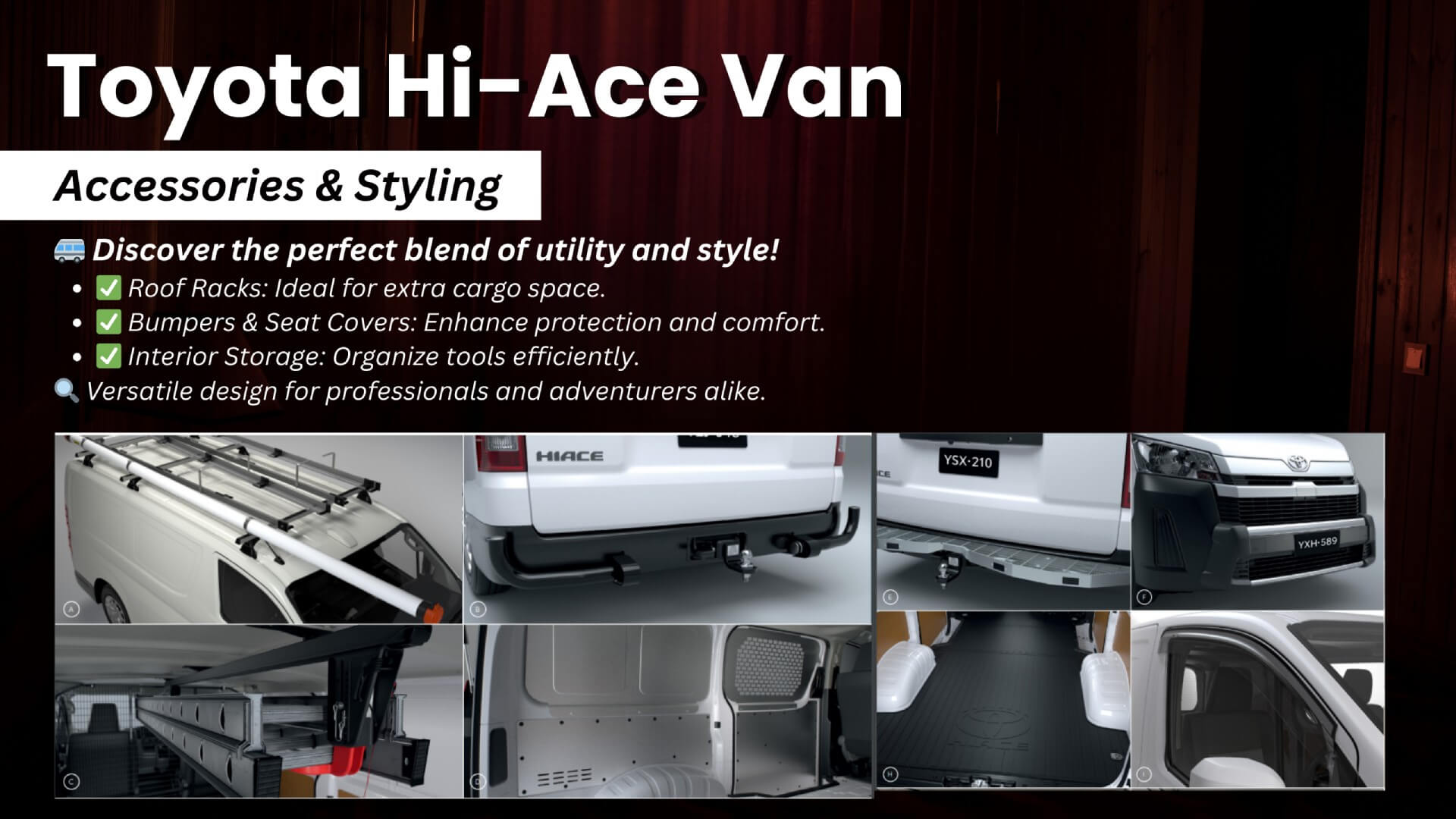 toyota-hiace-accessories Toyota Hi-Ace Van Accessories & Styling