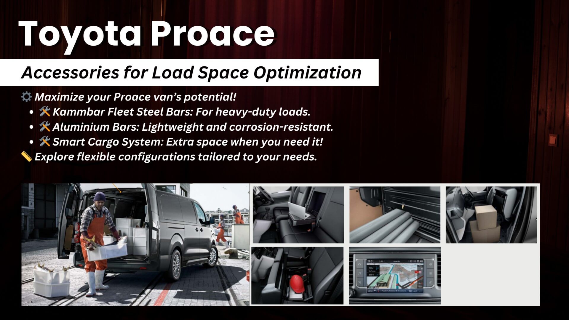 Toyota Proace Accessories for Load Space Optimization