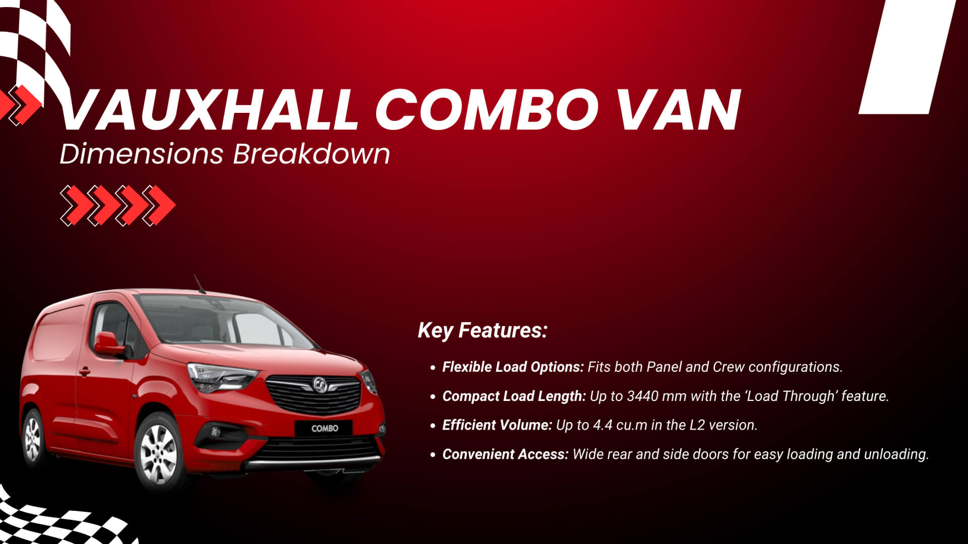 Vauxhall Combo Van Dimensions Breakdown