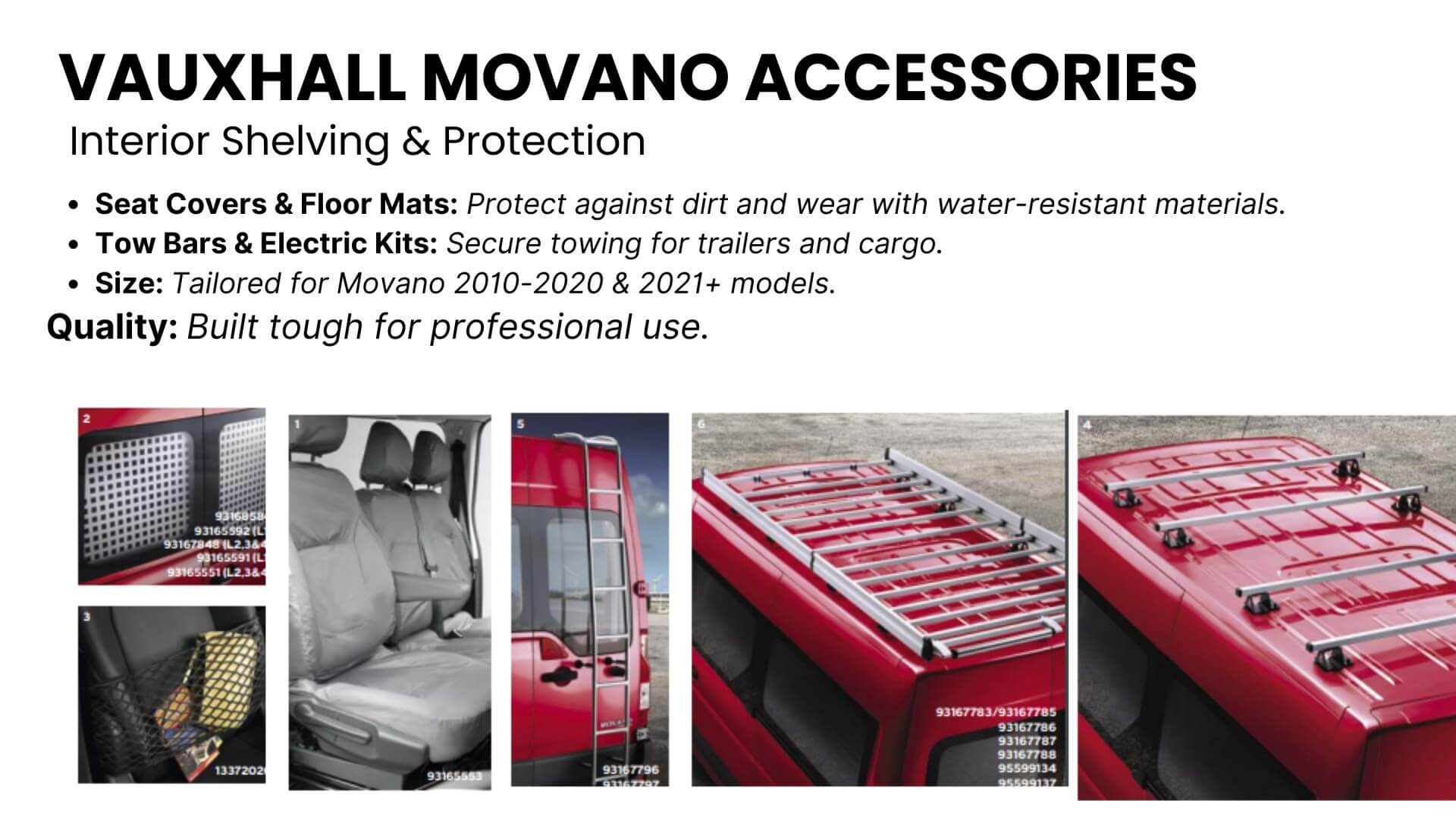 vauxhall-movano-accessories Vauxhall Movano Accessories - Interior Shelving and Protection