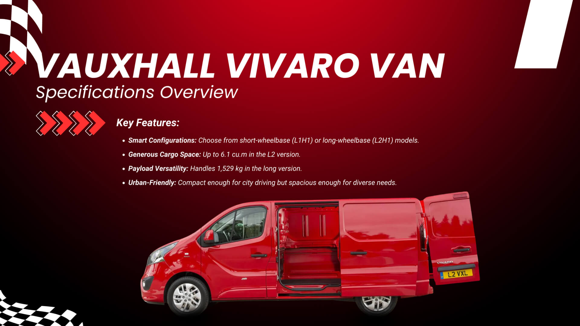 Vauxhall Vivaro Van Specifications Overview