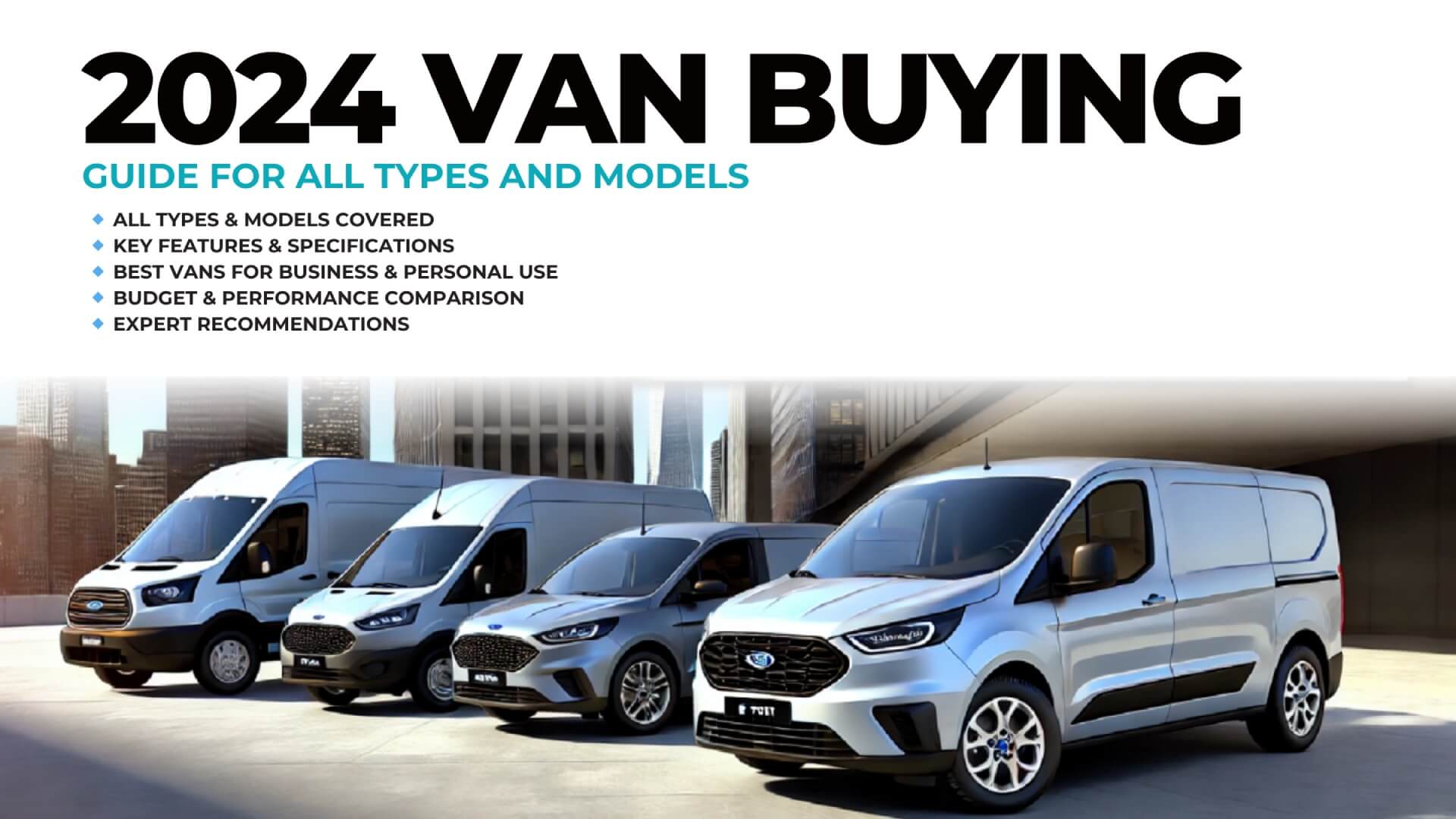 2024 van buying guide for all types and models