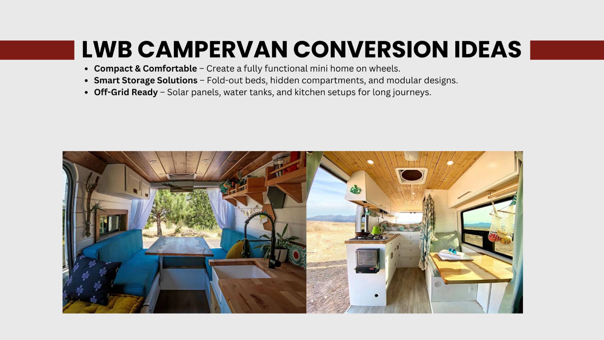 LWB Campervan Conversion Ideas
