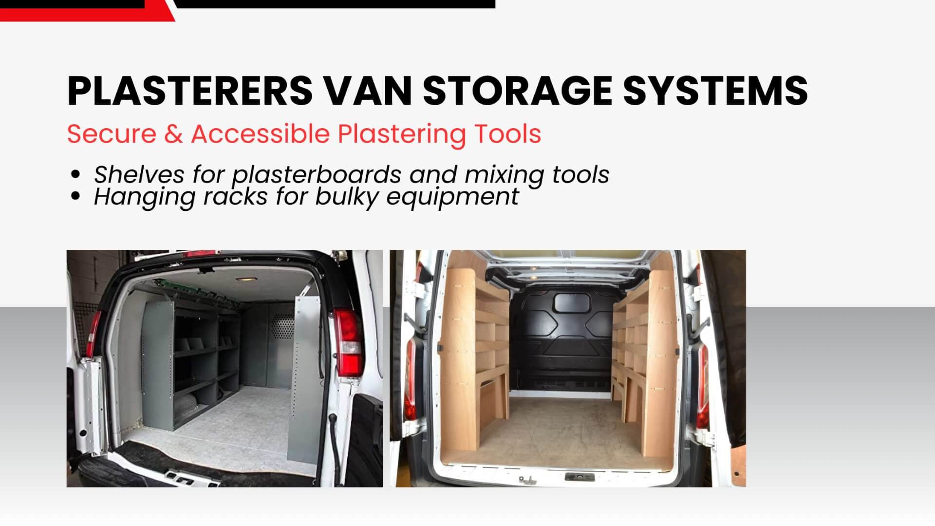 plasterers-van-storage Plasterers van storage systems