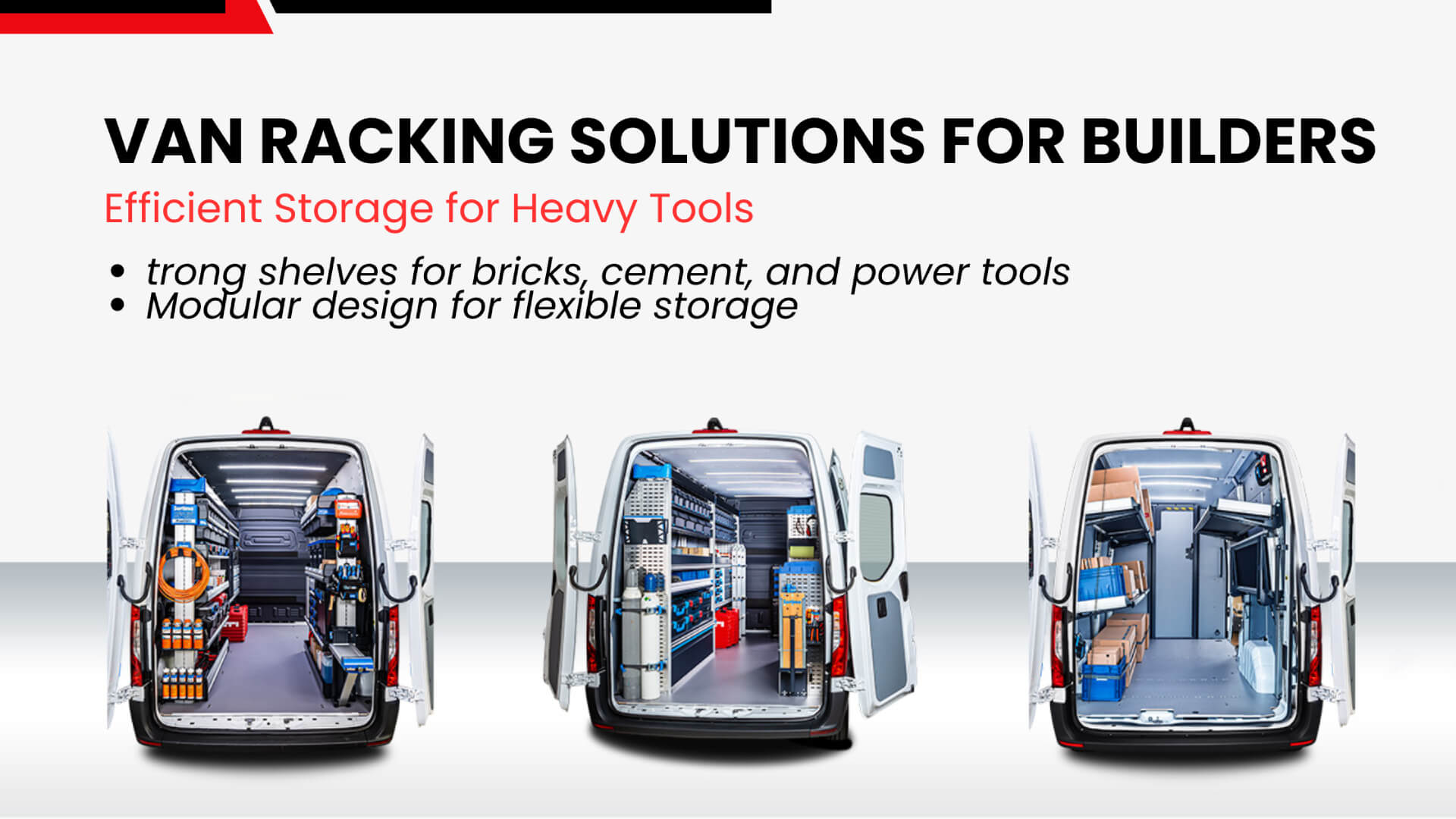 van-racking-builders Van racking solutions for builders