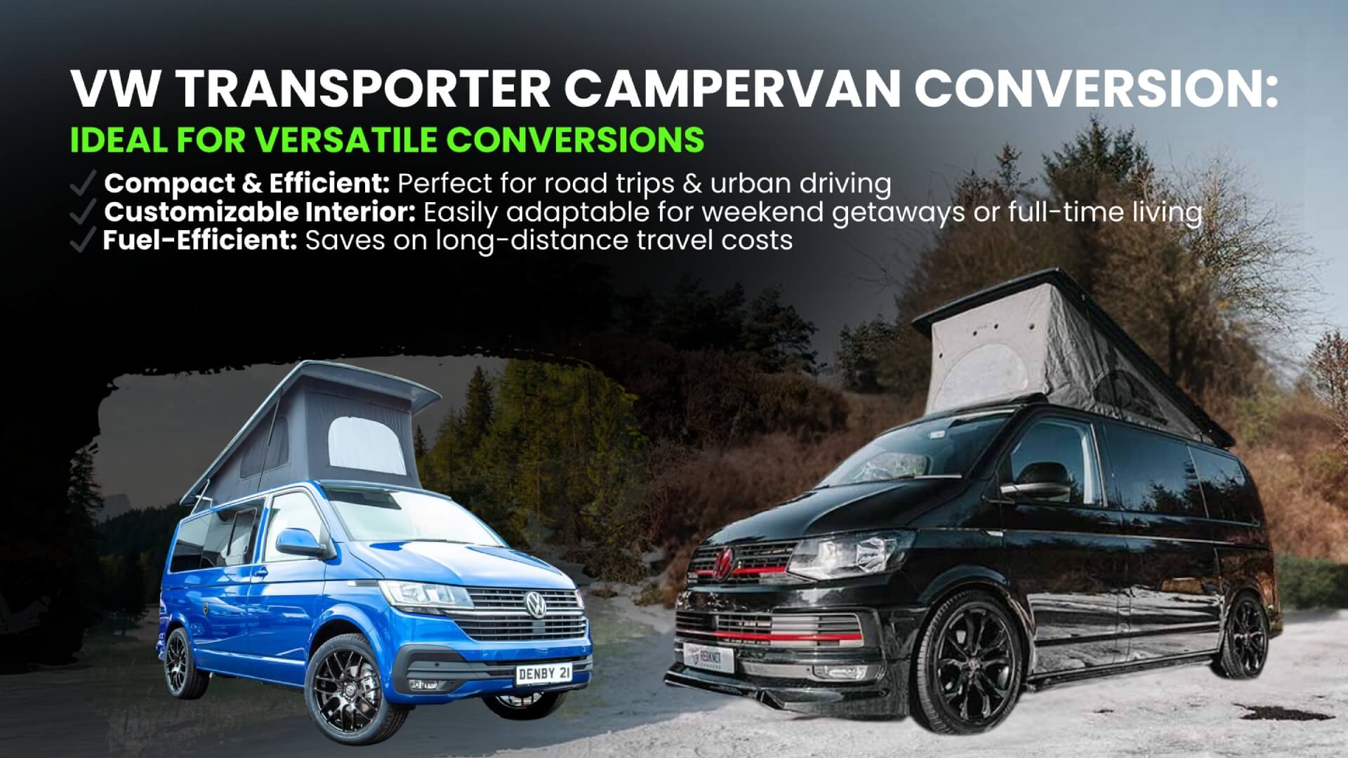 VW Transporter Campervan Conversion: Ideal for Versatile Conversions