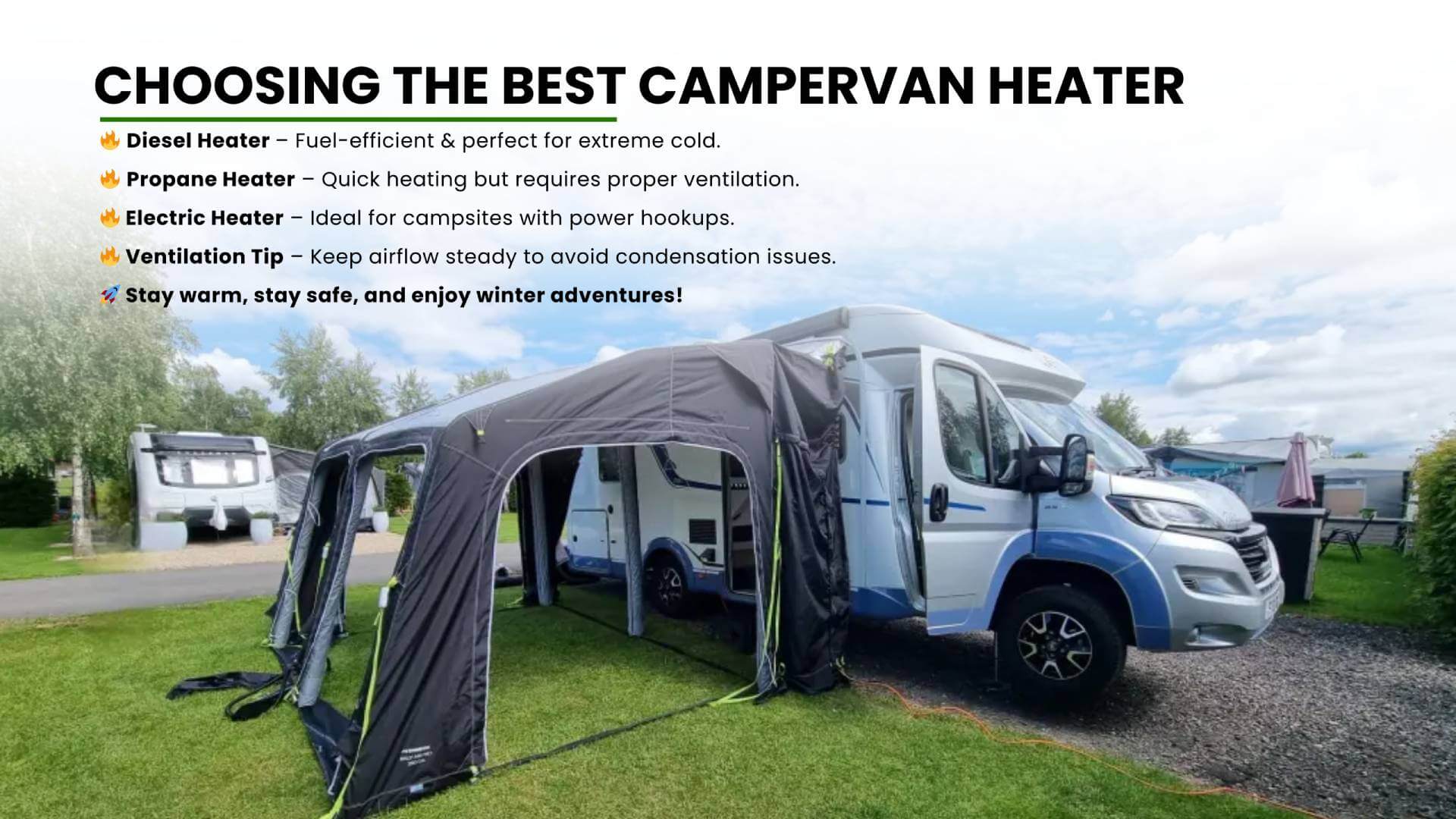 Diesel heater setup for camper vans