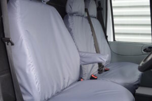 Driver & Double Passenger (Separate Headrests) Seat Covers for Ford Transit 2000-2013