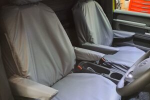 Driver & Single Passenger With Dual Armrests & Trays Seat Covers for VW ID Buzz 2022+