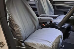 Driver & Single Passenger With Single Armrests & Trays Seat Covers for VW ID Buzz 2022+
