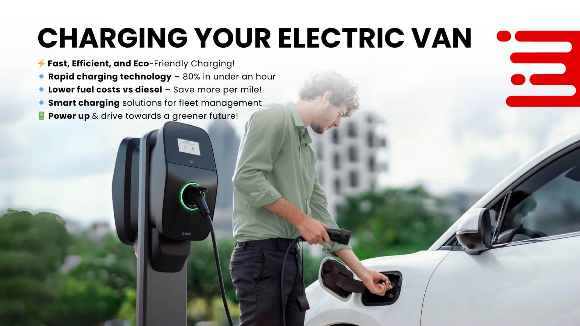 Charging an Electric Van
